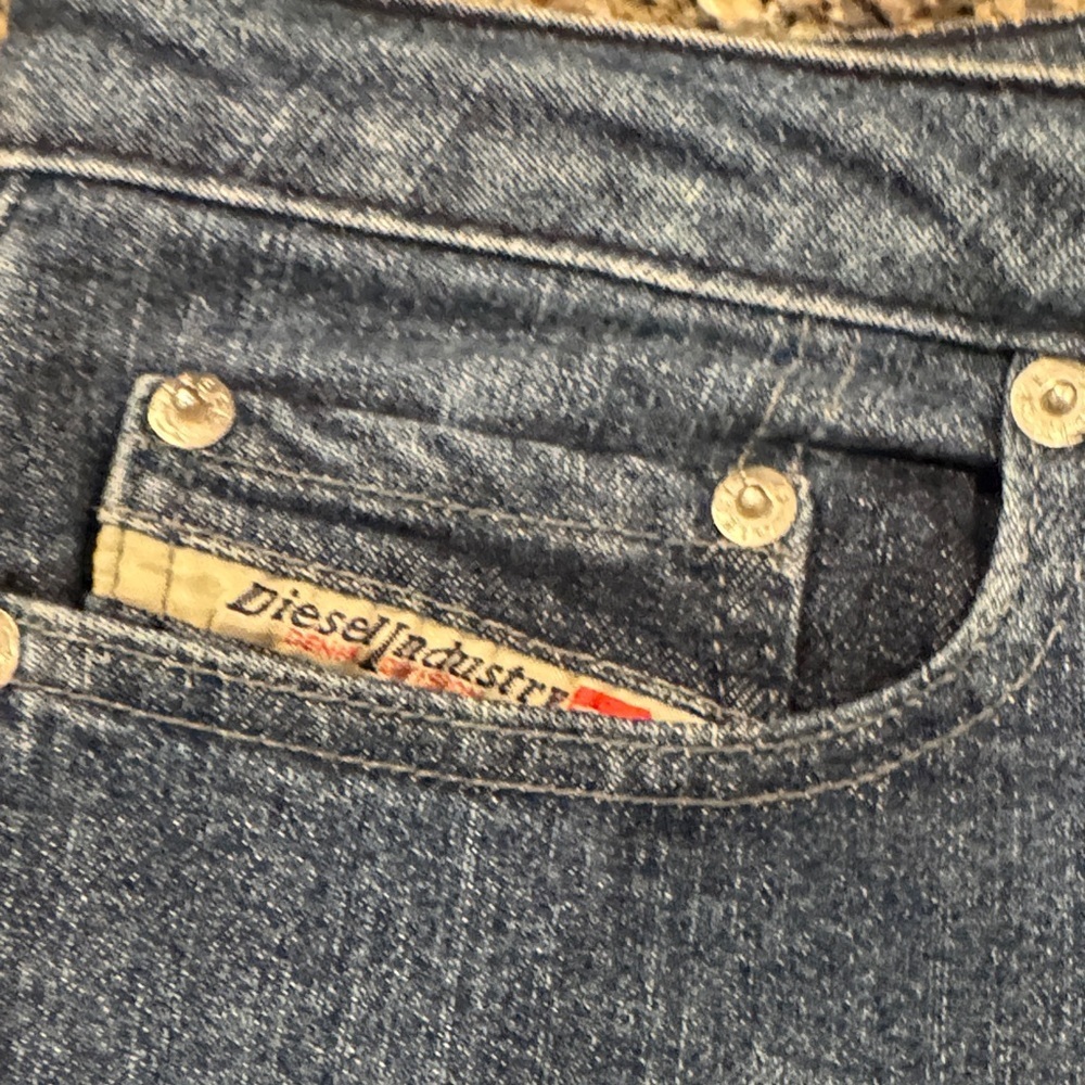 Vintage Diesel Blue Denim Jeans Size 30 - Picture 3 of 8